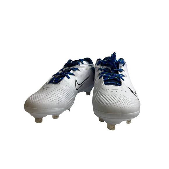 NEW! Nike Hyperdiamond 4 Pro Softball Cleats White Blue Renew Women's Size 9.5 - Picture 3 of 9